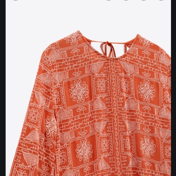 ZARA Long Embroidered Dress S,M - Picture 13 of 16